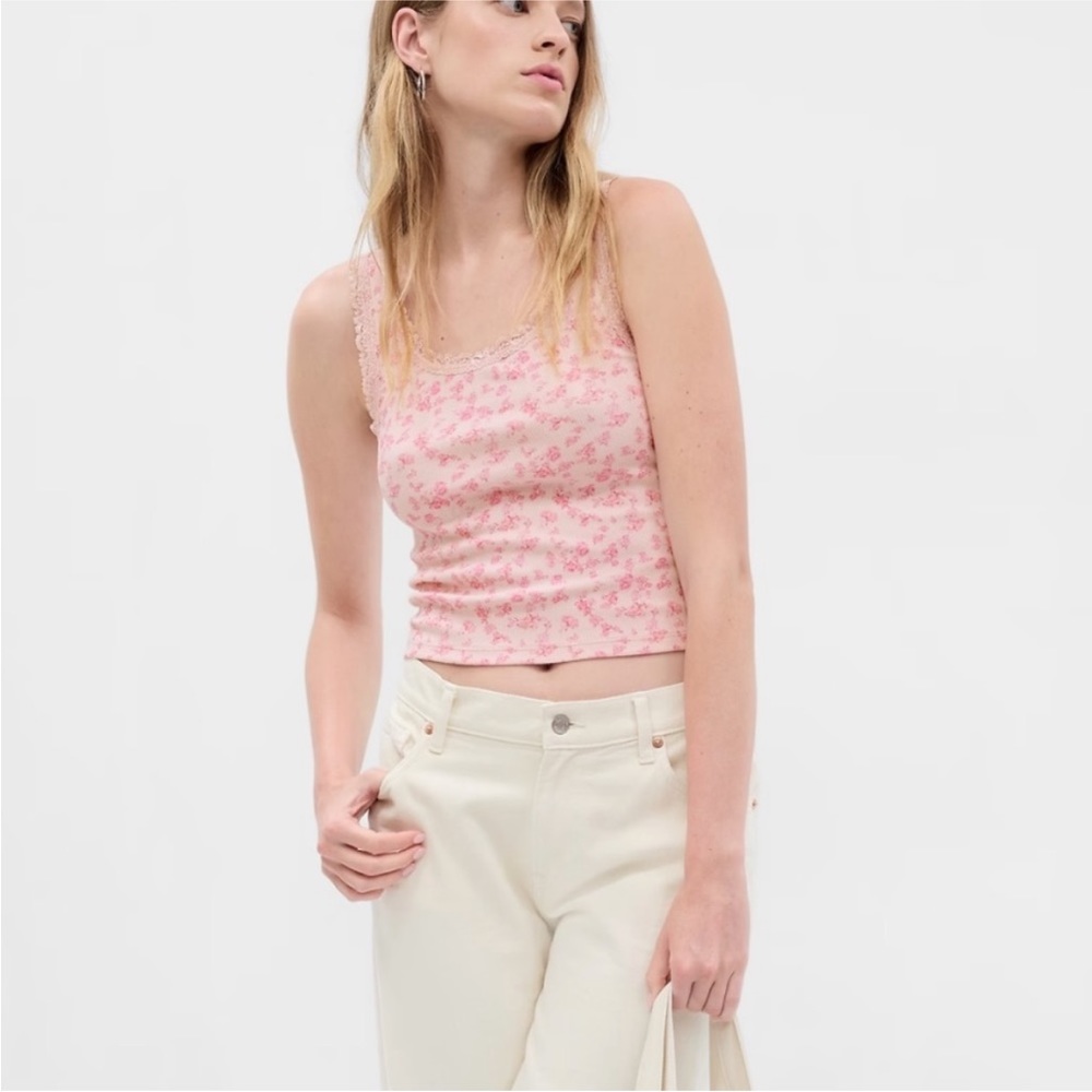 Loveshackfancy x Gap Floral tank top